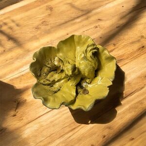 Yellow Ceramic Flower Bowl
